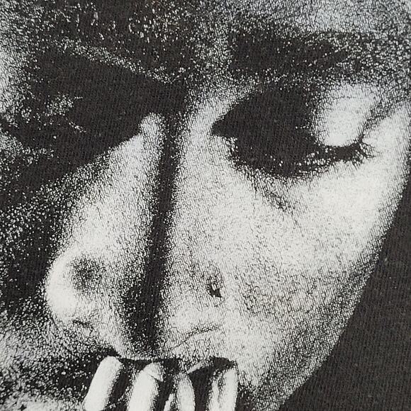 2PAC Tupac-Shakur Shirt Womens Medium 19x25 Black Hip-Hop - Picture 11 of 13